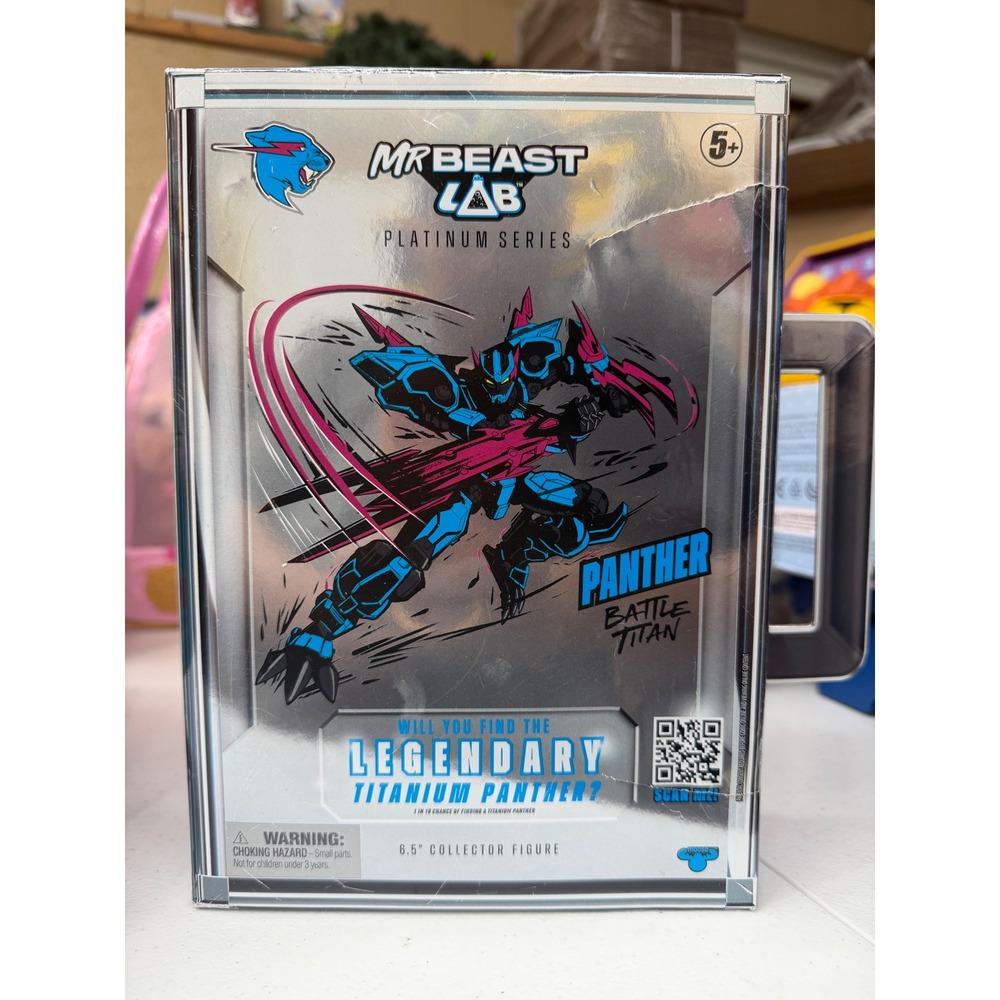 MrBeast Lab Platinum Series Panther Battle Titan 6.5" Collector Figure New
